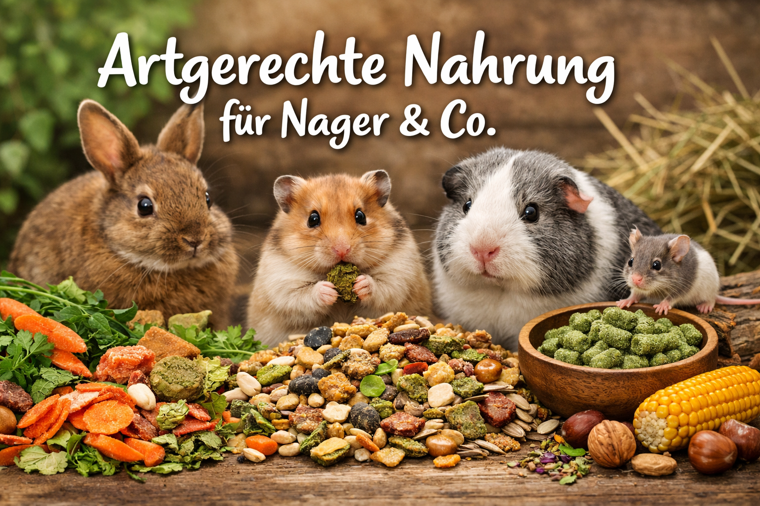 Kleintierfutter – artgerechte Nahrung für Nager & Co