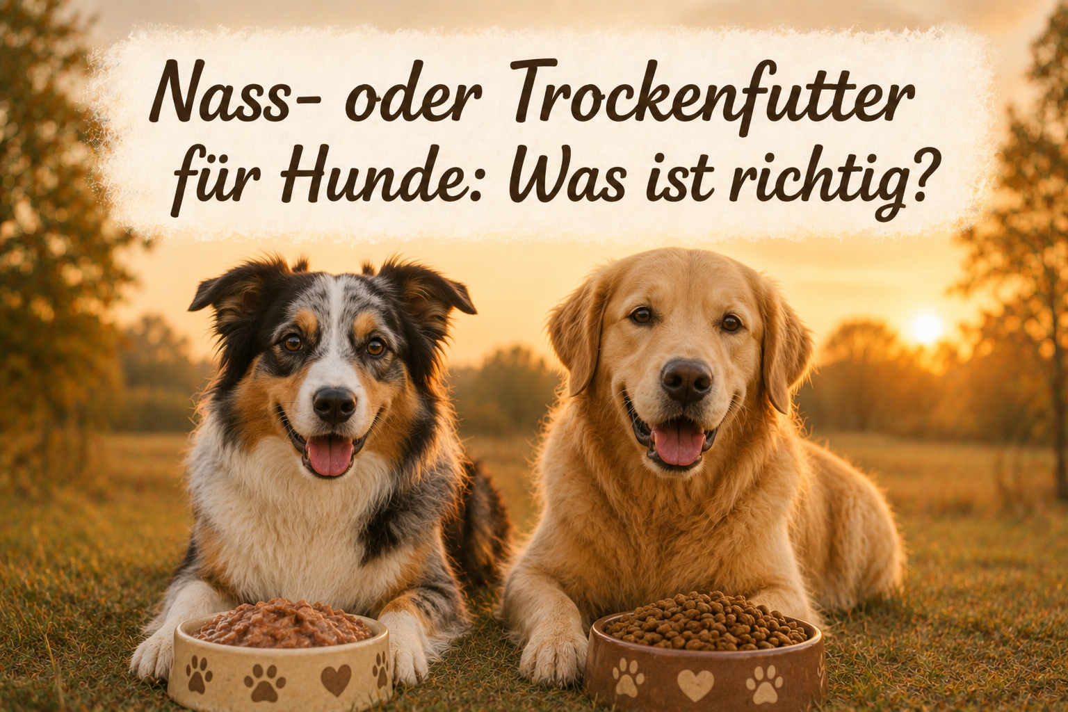 Nass- oder Trockenfutter für Hunde: Was ist richtig?