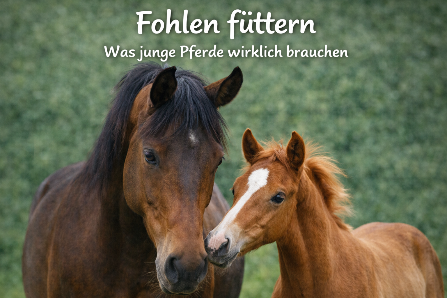 Fohlen füttern: Was junge Pferde wirklich brauchen