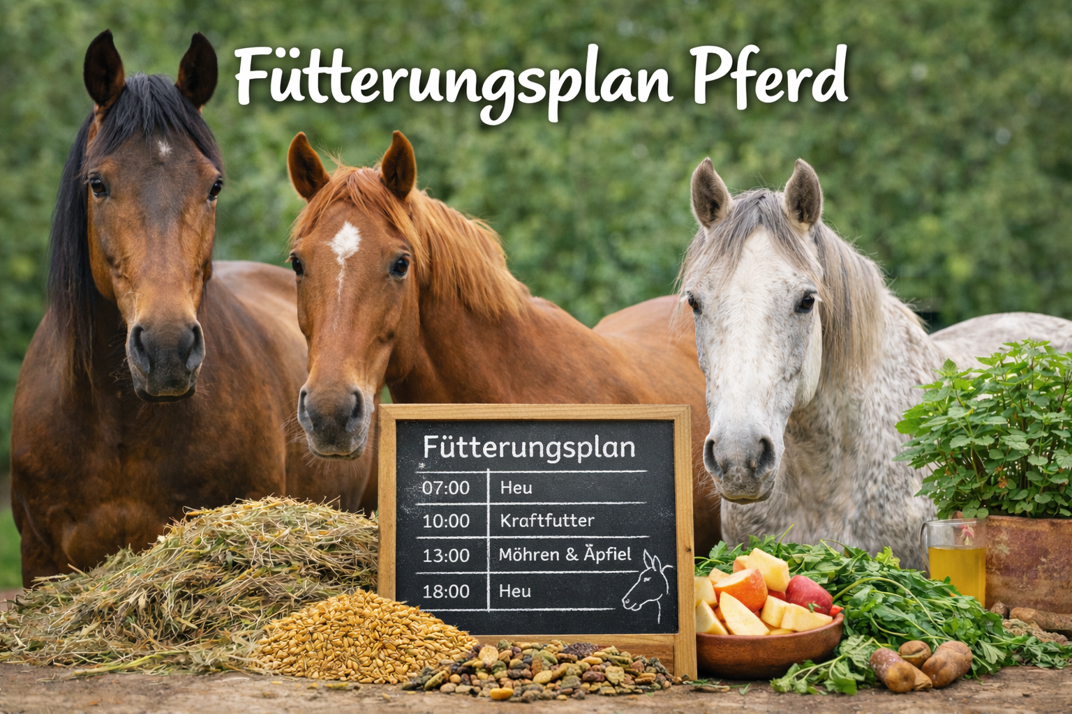 Fütterungsplan Pferd
