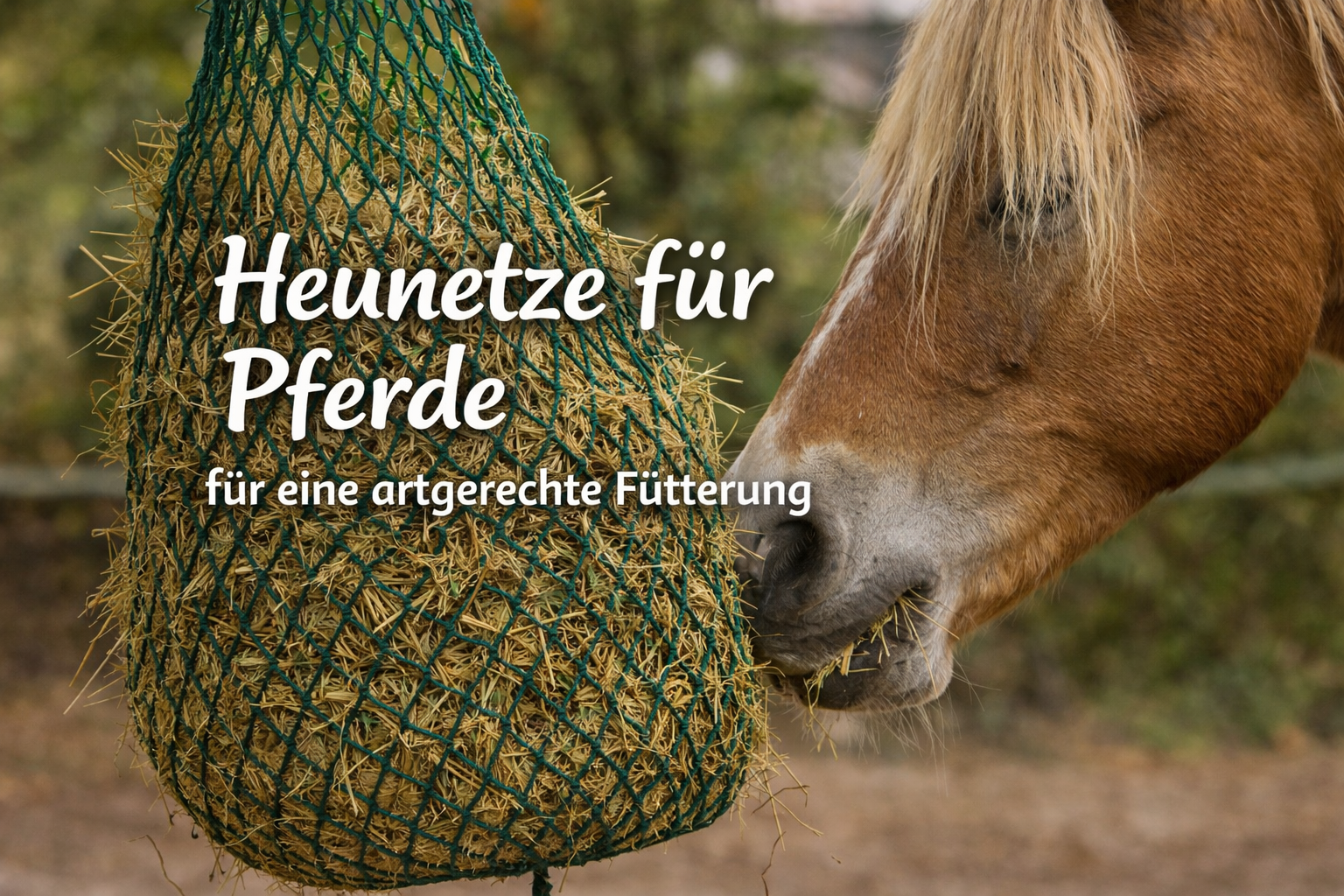 Heunetze für Pferde für eine artgerechte Fütterung mit System