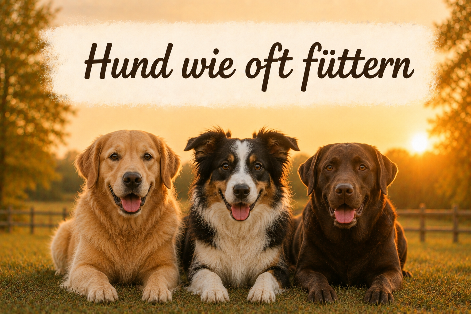 Hund wie oft füttern? So finden Sie den richtigen Fütterungsrhythmus