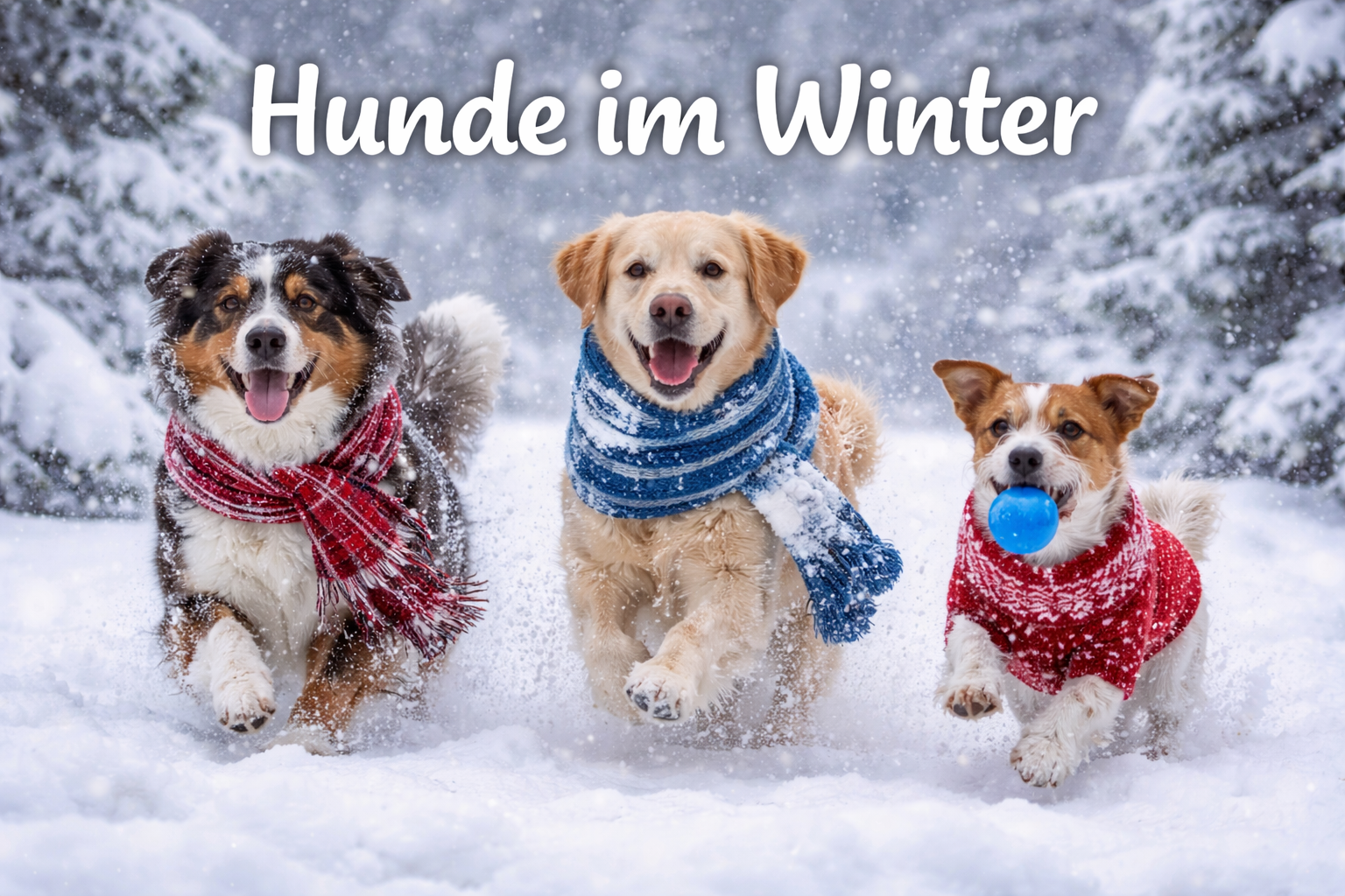 Hunde im Winter & Schnee