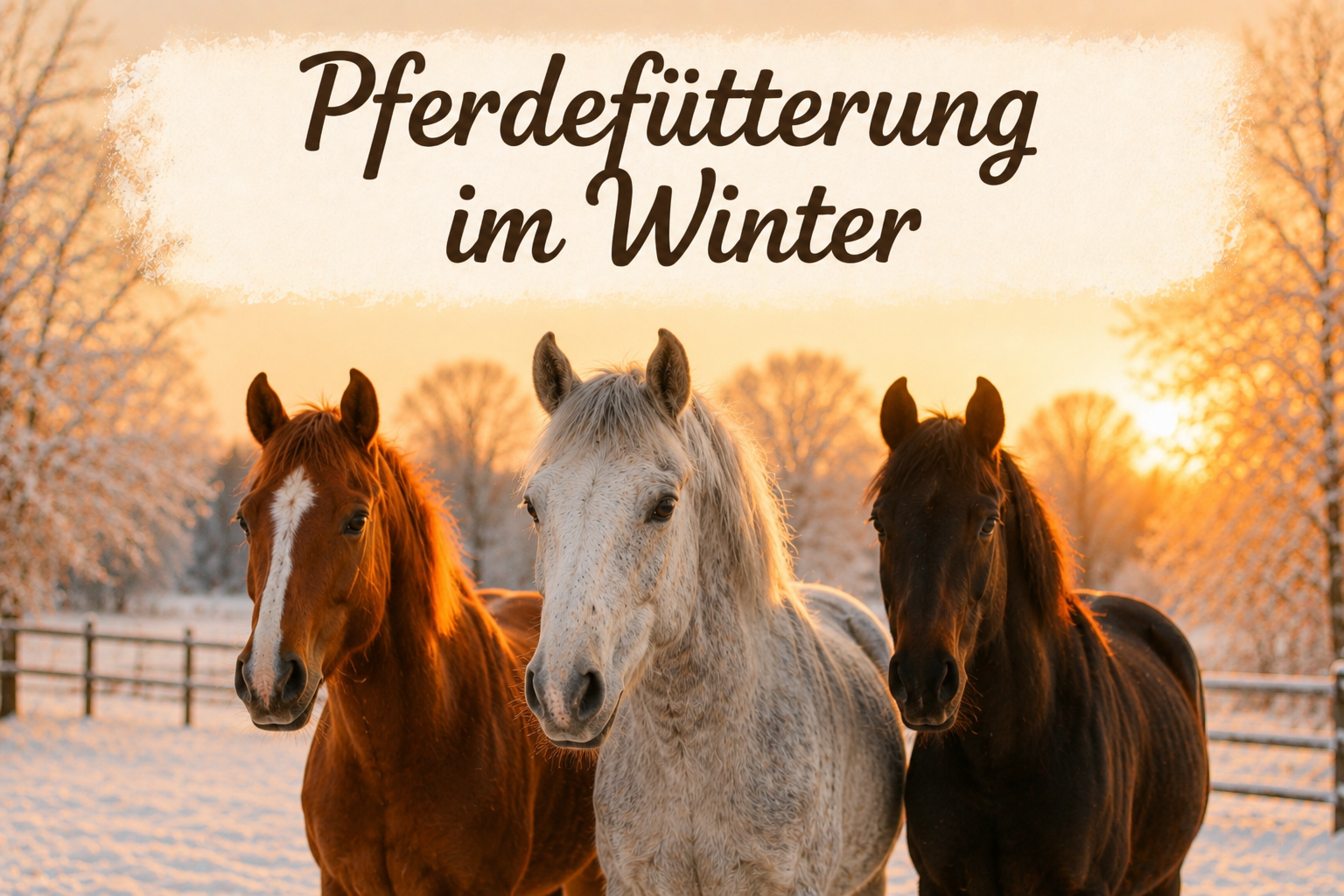 Pferdefütterung im Winter: So unterstützen Sie Ihr Pferd in der kalten Jahreszeit