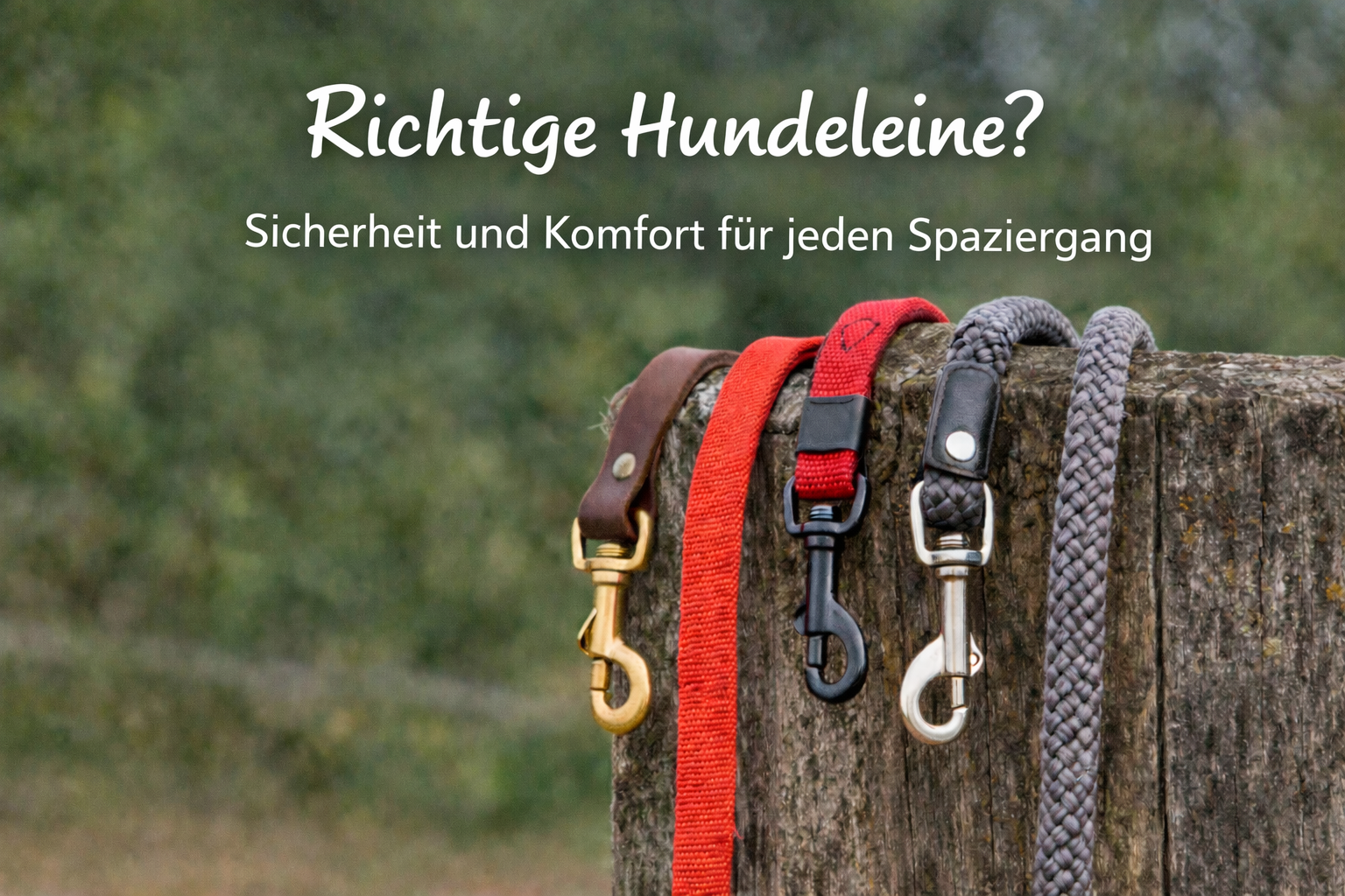 Hundeleinen für Sicherheit, Komfort und Qualität für jeden Spaziergang