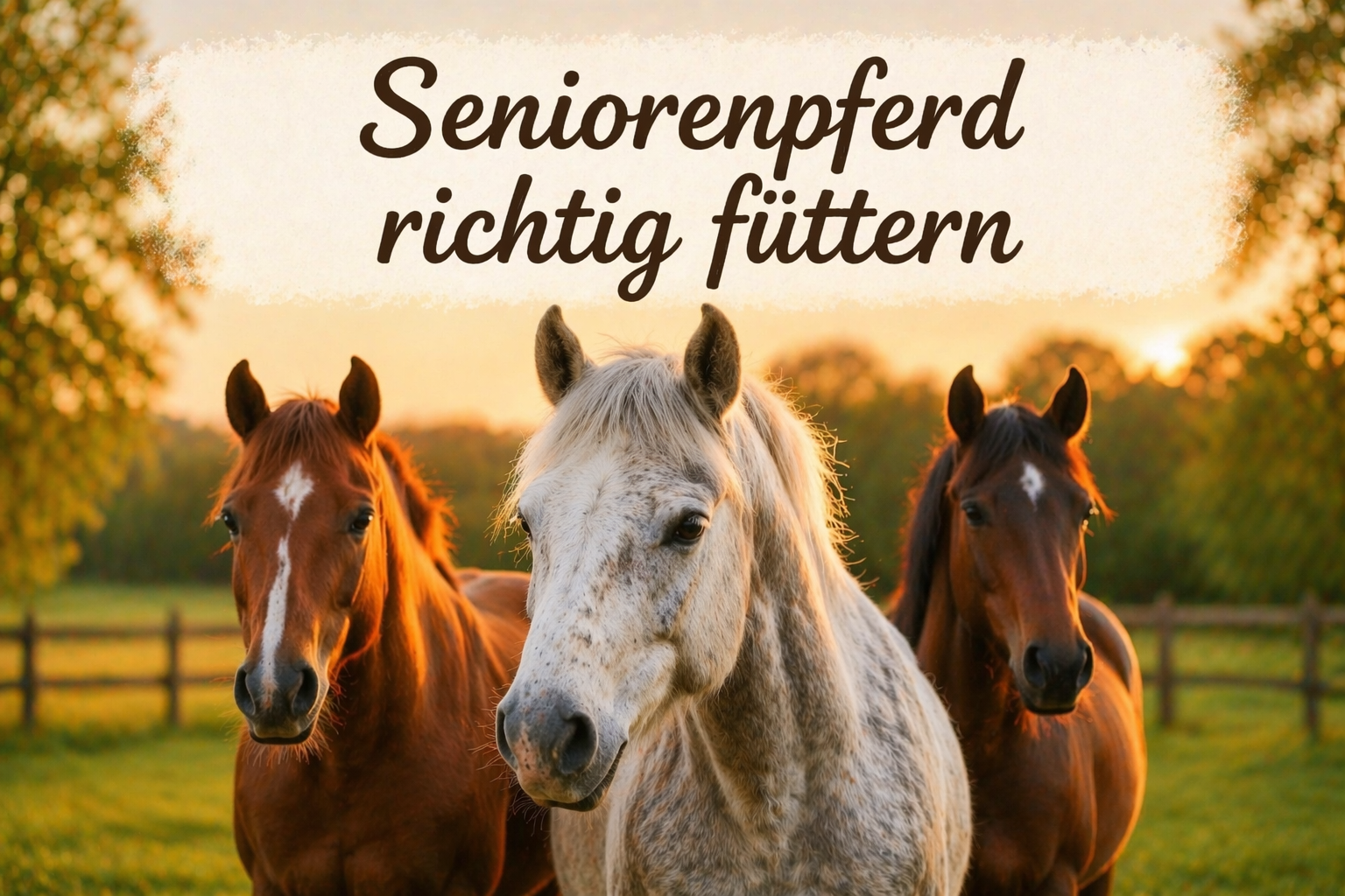 Seniorenpferd richtig füttern: Was alte Pferde wirklich brauchen