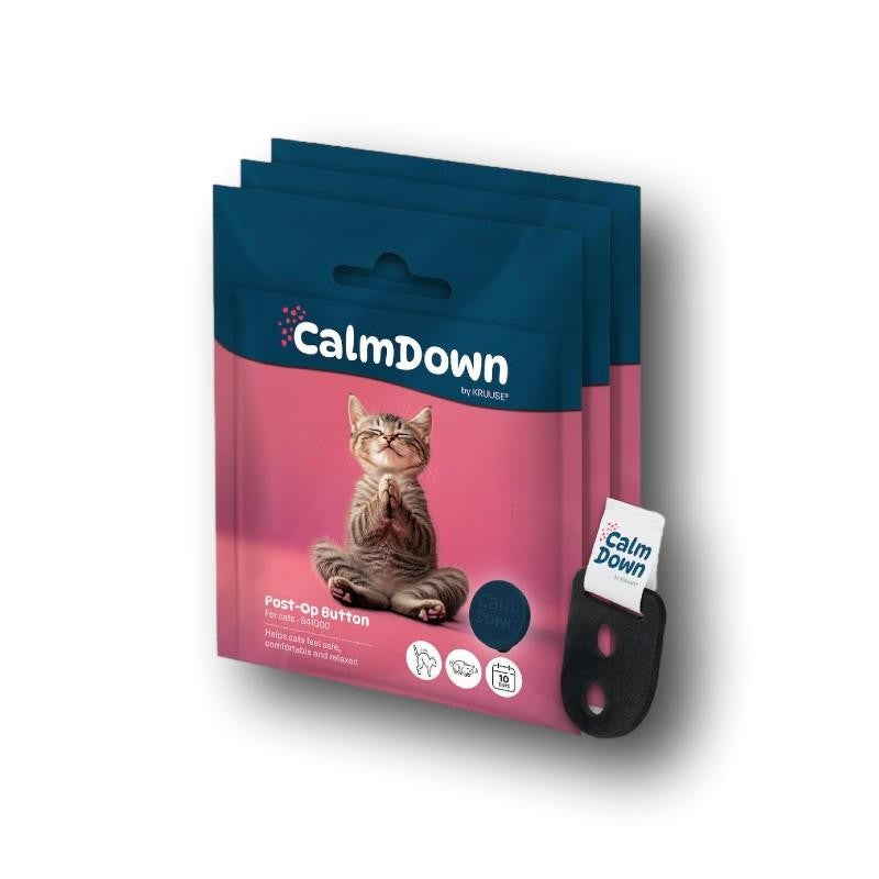 Das CalmDown Cat MultiUse Kit unterstützt Katzen mit beruhigenden Pheromonen in stressigen Situationen, auf Reisen und während der Erholung gut.