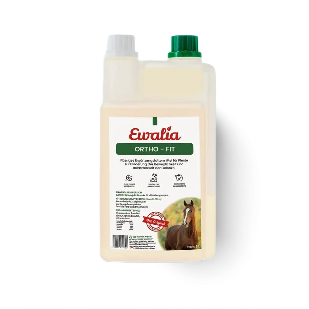 EWALIA Ortho-Fit mit Hyaluronsäure und Chondroitinsulfat unterstützt Beweglichkeit und Belastbarkeit der Gelenke bei Training und Regeneration.