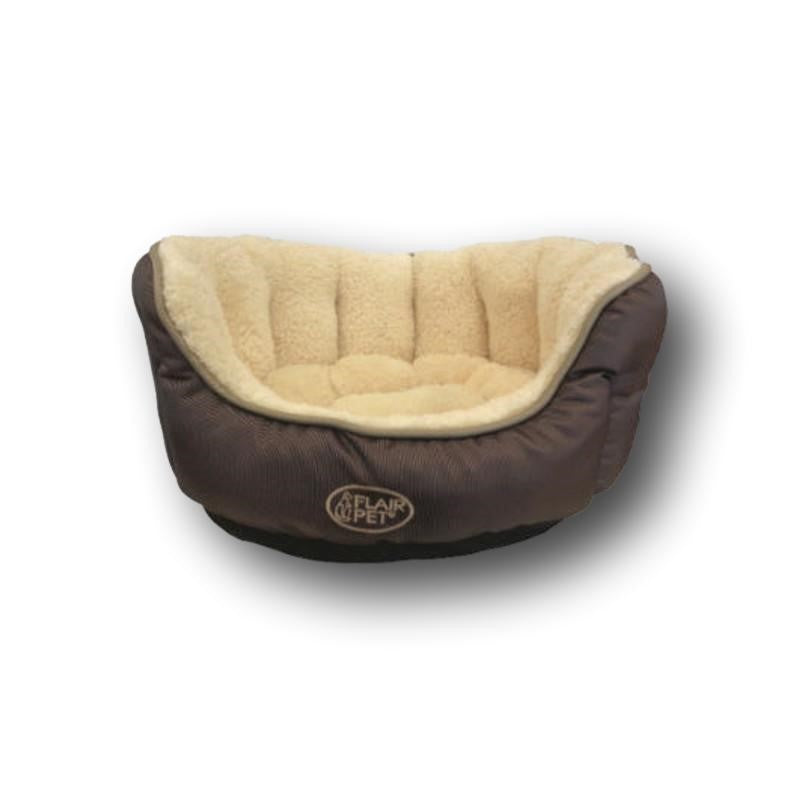 FlairPet Bett Oxford braun