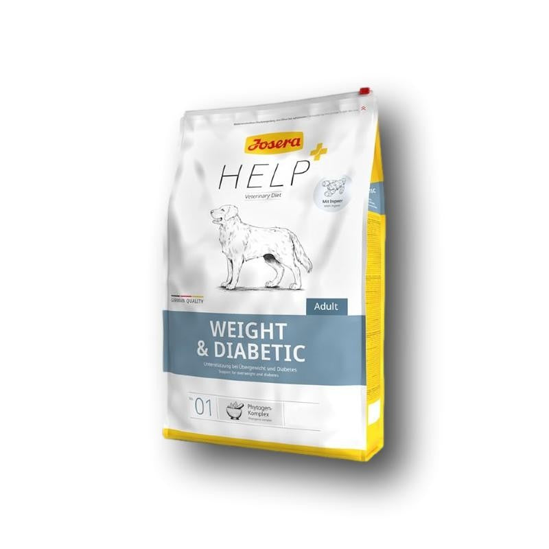 Josera Weight & Diabetic Trockenfutter Hund, hochwertige Zutaten und ausgewogene Rezeptur, gut verträglich und ideal für eine bewusste tägliche Fütterung