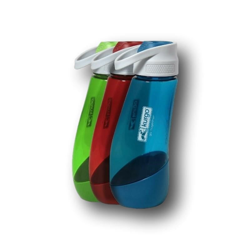 Kurgo Trinkflasche mit Napf - Rot