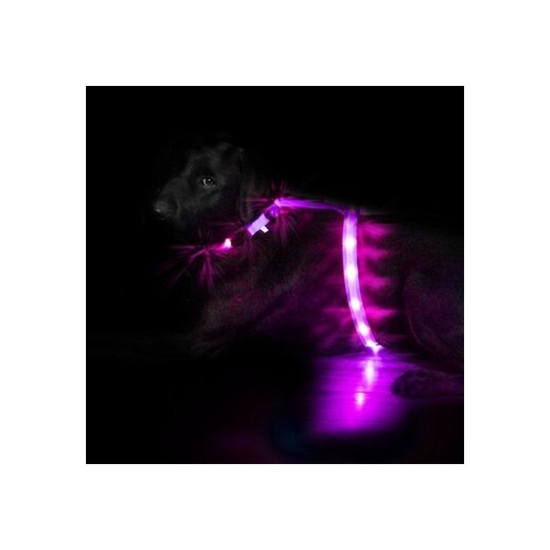 LED-Hundegeschirr Ninja3 Rosa