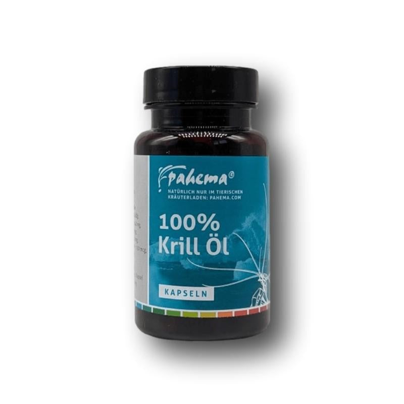 Pahema 100 % Krill Öl liefert Omega-3-Fettsäuren mit EPA und DHA sowie Astaxanthin. Flüssig, leicht dosierbar und ideal zur Futterergänzung.