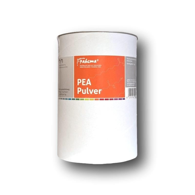Pahema PEA Pulver enthält 99,7 % hochreines, mikronisiertes Palmitoylethanolamid und kommt ohne Zusatz-, Füll- und Konservierungsstoffe aus.