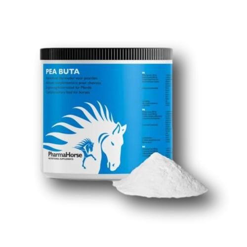 PharmaHorse PEA Buta enthält 100 % Palmitoylethanolamid in Human Grade Qualität und eignet sich zur täglichen Ergänzung für Pferde und Ponys.