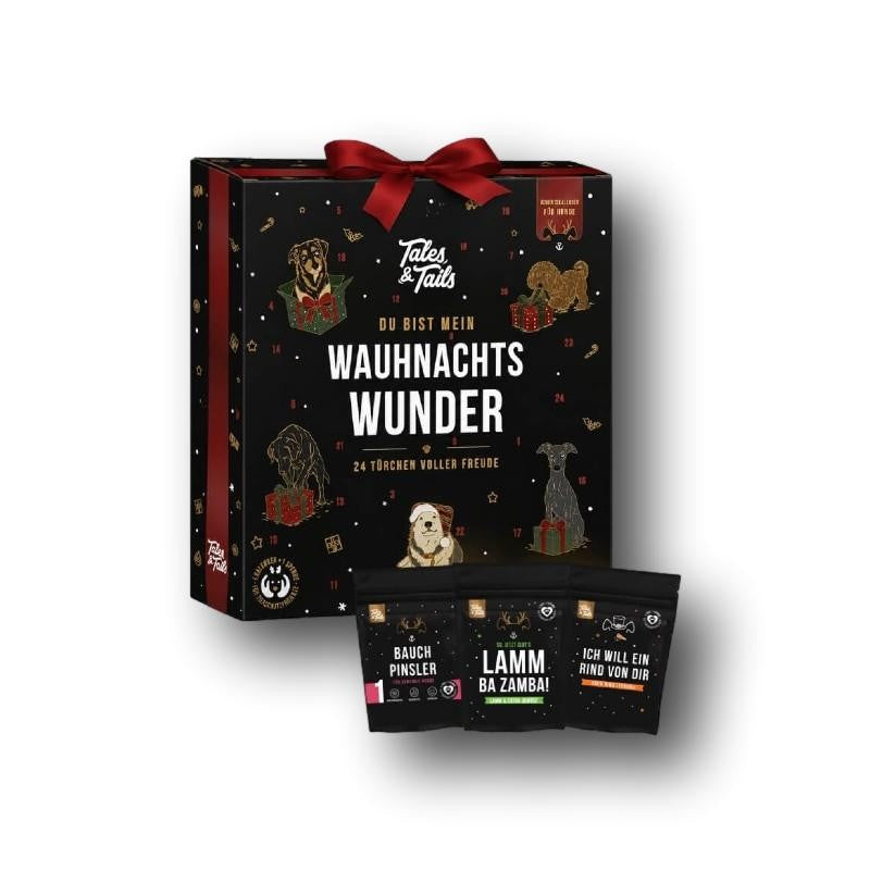 Tales & Tails Wauhnachtswunder Adventskalender schenkt Hunden 24 kleine Überraschungen und macht die Vorweihnachtszeit Tag für Tag besonders.