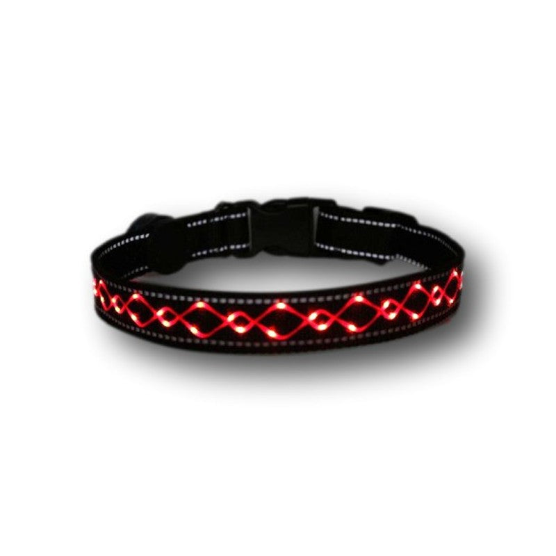 Leucht-Halsband Finia (Beauty) Rot